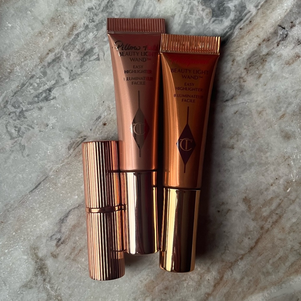 Charlotte Tilbury Mini Highlighter and Lipstick Trio - READ DESCRIPTION